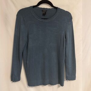 Ann Taylor Factory Teal Knit Top